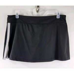 Champion Fast Break Double Dry Stretch Athletic Active Skort XL Black White